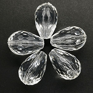 Acrylic drop beads (pack of 5)